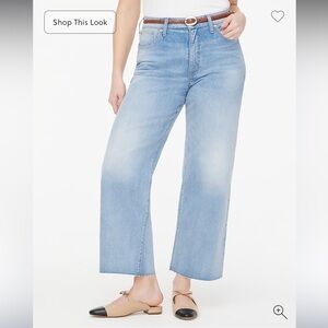 J. Crew Curvy Wide Leg Cropped Jeans